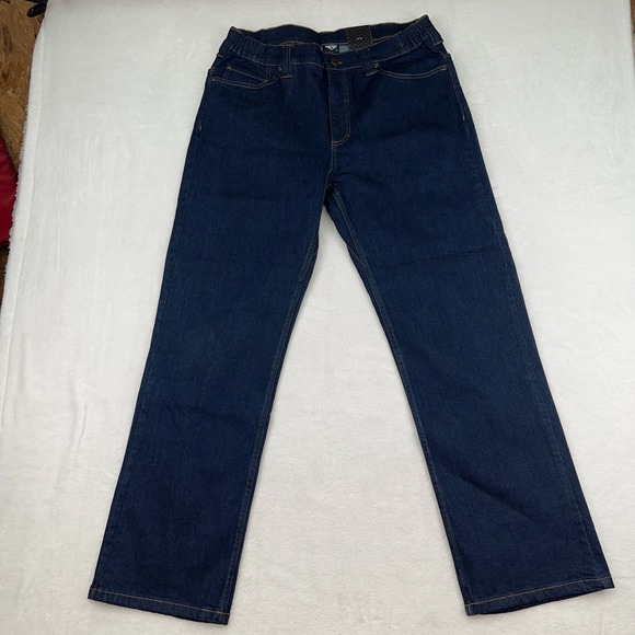 Condor Cipher Jeans Mens 36x30 Dark Wash Stretch Tactical Elastic Waistband - Picture 1 of 14